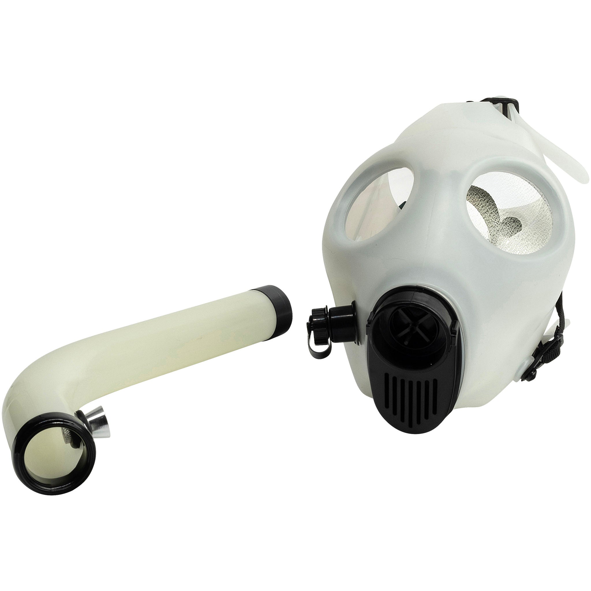 Acrylic Glow In The Dark Curved Steamroller Tube Gas Mask