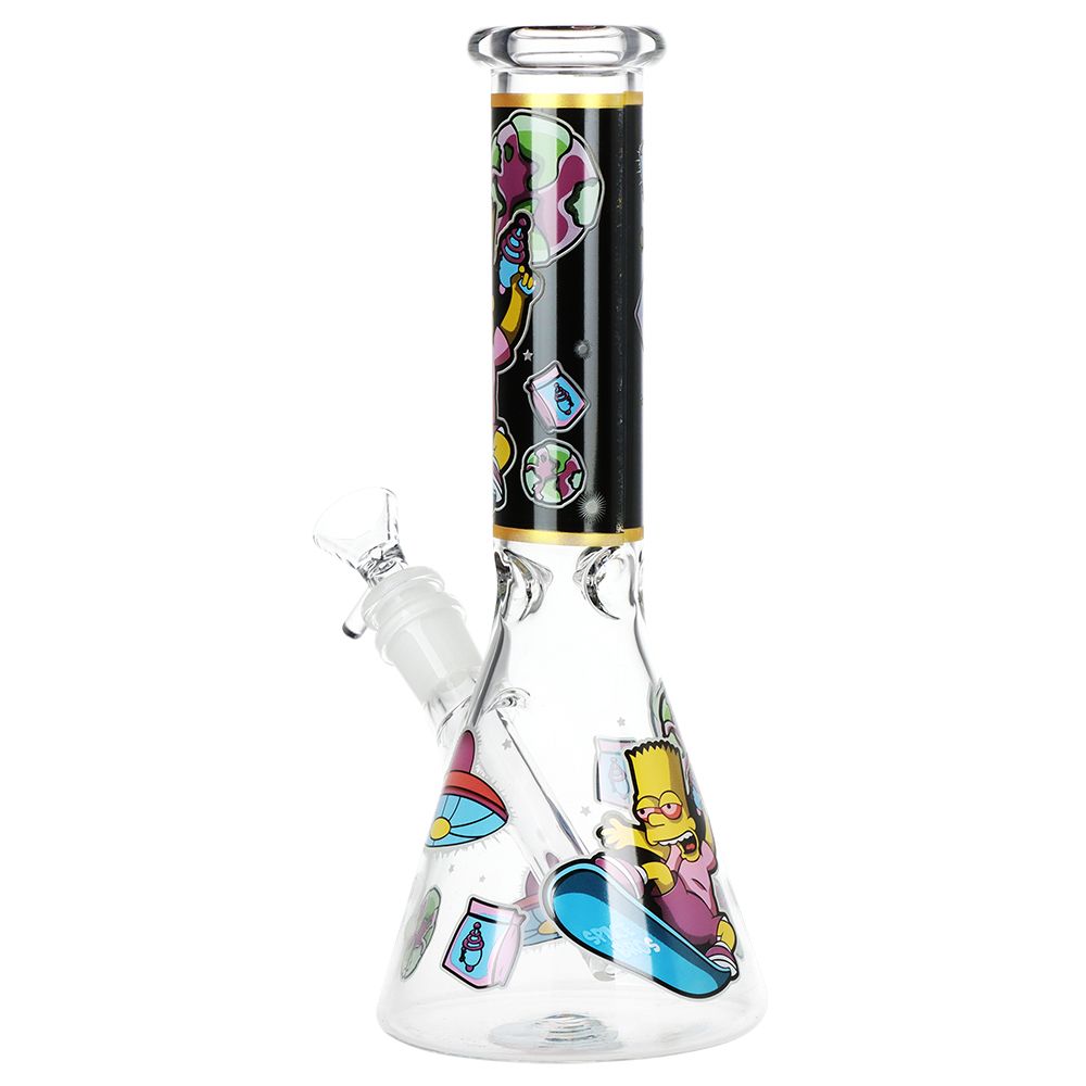 Don't Have A Cow Beaker Glass Water Pipe - 10" / 14mm F / Designs Vary